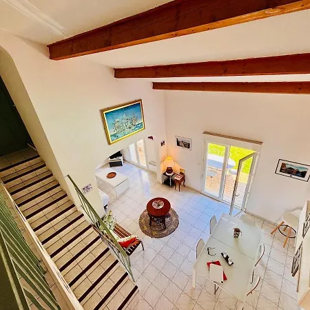 Le Palmier Et L'olivier, Private Pool, 8 People Montady